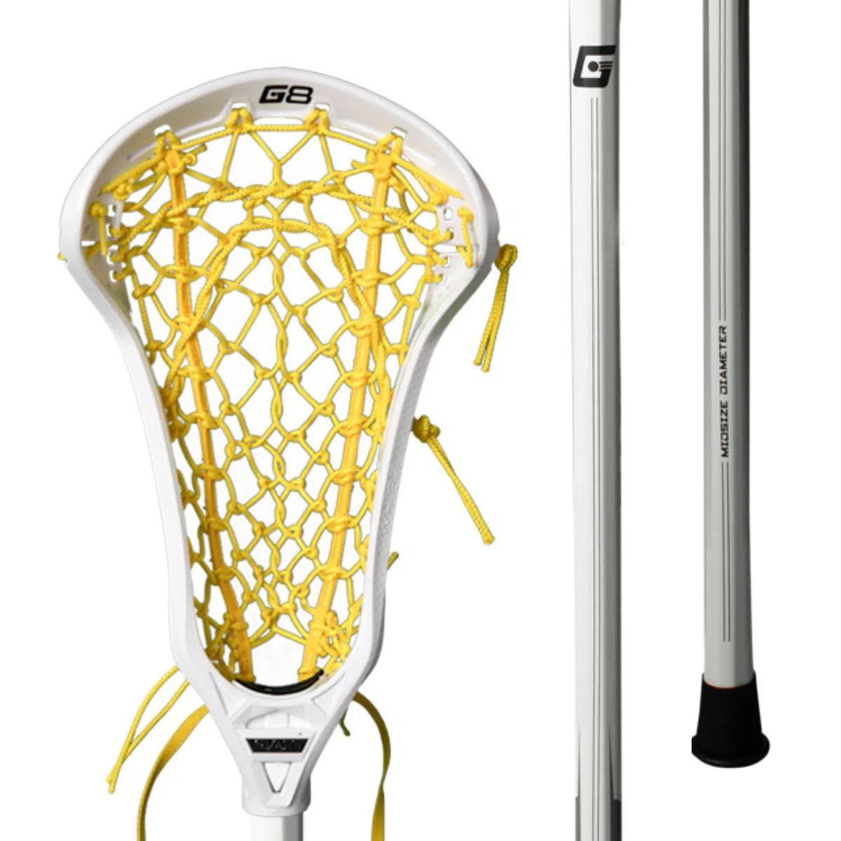 Gait Whip 2 with Flex Mesh Lacrosse Women's Stick - White/Yellow