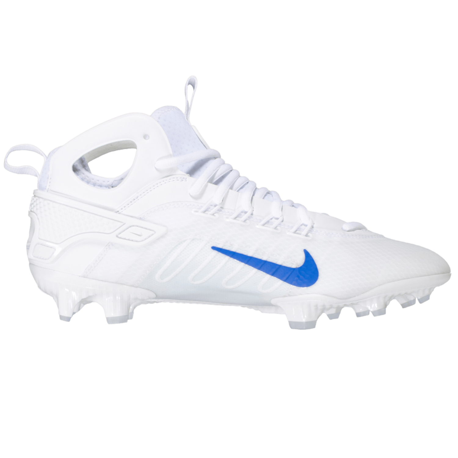 Nike huarache white and gold cleats best sale