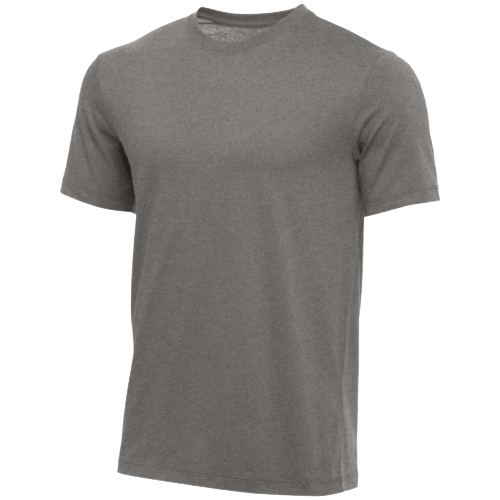 Nike CJ1781 short-sleeve T-shirt in plain gray on a white background.